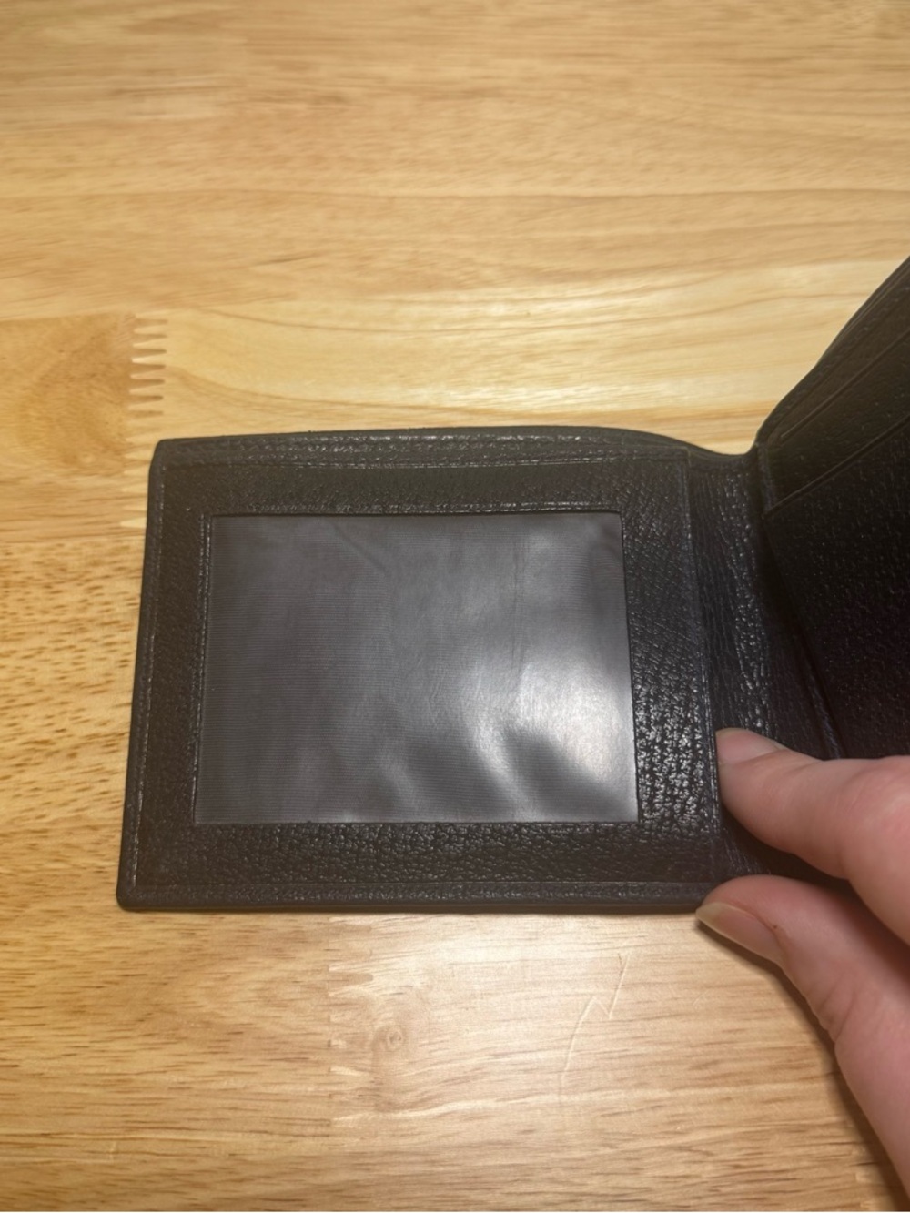 VTG Gucci Navy Bifold Wallet Monogram GG Designer Old Money Quiet Luxury Preppy - Picture 3 of 12